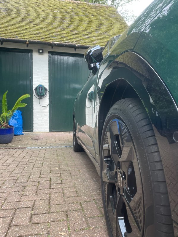 EV charger installation at home driveway